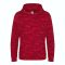 Just Hoods Uniszex terpmintás kapucnis pulóver AWJH014, Red Camo-S