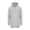 Just Hoods Női hosszított szabású kapucnis pulúver AWJH015, Heather Grey-S