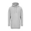 Just Hoods Női hosszított szabású kapucnis pulúver AWJH015, Heather Grey-XS
