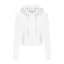 Just Hoods rövid derkú Női kapucnis pulóver AWJH016, Arctic White-XXS