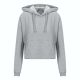 Just Hoods rövid derkú Női kapucnis pulóver AWJH016, Heather Grey-M