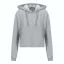 Just Hoods rövid derkú Női kapucnis pulóver AWJH016, Heather Grey-XS