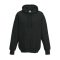 Just Hoods Uniszex vastag kapucnis pulóver AWJH020, Jet Black-XL