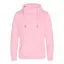 Just Hoods Uniszex keresztbe vart nyakú, vastag kapucnis pulóver AWJH021, Baby Pink-S