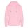 Just Hoods Uniszex keresztbe vart nyakú, vastag kapucnis pulóver AWJH021, Baby Pink-XS