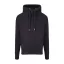 Just Hoods Uniszex keresztbe vart nyakú, vastag kapucnis pulóver AWJH021, Black Smoke-M