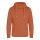 Just Hoods Uniszex keresztbe vart nyakú, vastag kapucnis pulóver AWJH021, Ginger Biscuit-XS