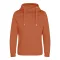 Just Hoods Uniszex keresztbe vart nyakú, vastag kapucnis pulóver AWJH021, Ginger Biscuit-XS