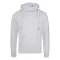 Just Hoods Uniszex keresztbe vart nyakú, vastag kapucnis pulóver AWJH021, Heather Grey-XL