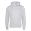 Just Hoods Uniszex keresztbe vart nyakú, vastag kapucnis pulóver AWJH021, Heather Grey-XS