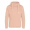Just Hoods Uniszex keresztbe vart nyakú, vastag kapucnis pulóver AWJH021, Nude-XS