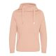Just Hoods Uniszex keresztbe vart nyakú, vastag kapucnis pulóver AWJH021, Nude-XS