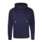 Just Hoods Uniszex keresztbe vart nyakú, vastag kapucnis pulóver AWJH021, Oxford Navy-2XL