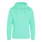 Just Hoods Uniszex keresztbe vart nyakú, vastag kapucnis pulóver AWJH021, Peppermint-2XL