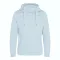 Just Hoods Uniszex keresztbe vart nyakú, vastag kapucnis pulóver AWJH021, Sky Blue-S