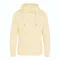 Just Hoods Uniszex keresztbe vart nyakú, vastag kapucnis pulóver AWJH021, Vanilla Milkshake-XS