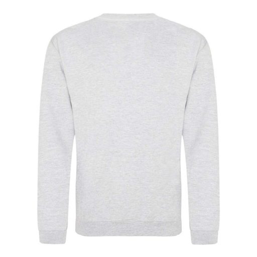 Just Hoods Uniszex hagyományos szabású kereknyakú pulóver AWJH030, Ash-S