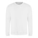 Just Hoods Uniszex hagyományos szabású kereknyakú pulóver AWJH030, Arctic White-4XL