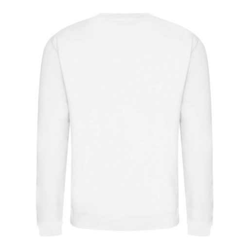 Just Hoods Uniszex hagyományos szabású kereknyakú pulóver AWJH030, Arctic White-4XL