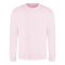 Just Hoods Uniszex hagyományos szabású kereknyakú pulóver AWJH030, Baby Pink-3XL