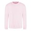 Just Hoods Uniszex hagyományos szabású kereknyakú pulóver AWJH030, Baby Pink-L