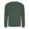 Just Hoods Uniszex hagyományos szabású kereknyakú pulóver AWJH030, Bottle Green-M