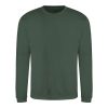 Just Hoods Uniszex hagyományos szabású kereknyakú pulóver AWJH030, Bottle Green-M