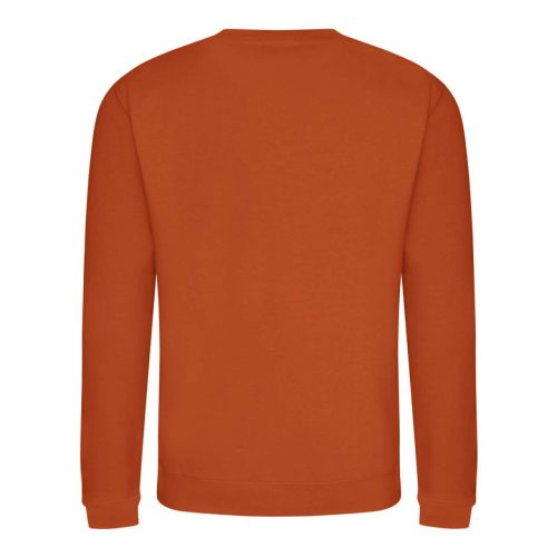 Just Hoods Uniszex hagyományos szabású kereknyakú pulóver AWJH030, Burnt Orange-2XL