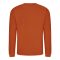 Just Hoods Uniszex hagyományos szabású kereknyakú pulóver AWJH030, Burnt Orange-2XL