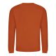 Just Hoods Uniszex hagyományos szabású kereknyakú pulóver AWJH030, Burnt Orange-2XL