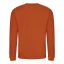 Just Hoods Uniszex hagyományos szabású kereknyakú pulóver AWJH030, Burnt Orange-L