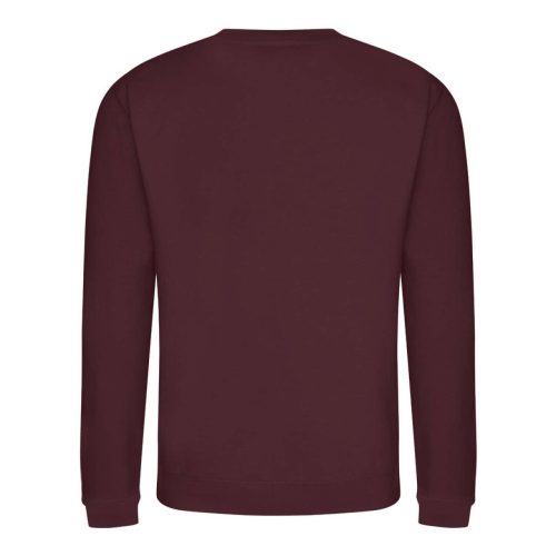 Just Hoods Uniszex hagyományos szabású kereknyakú pulóver AWJH030, Burgundy-L