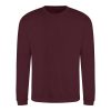 Just Hoods Uniszex hagyományos szabású kereknyakú pulóver AWJH030, Burgundy-L