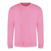 Just Hoods Uniszex hagyományos szabású kereknyakú pulóver AWJH030, Candyfloss Pink-2XL