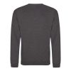 Just Hoods Uniszex hagyományos szabású kereknyakú pulóver AWJH030, Charcoal-2XL