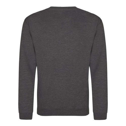 Just Hoods Uniszex hagyományos szabású kereknyakú pulóver AWJH030, Charcoal-2XL