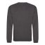 Just Hoods Uniszex hagyományos szabású kereknyakú pulóver AWJH030, Charcoal-5XL