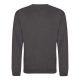 Just Hoods Uniszex hagyományos szabású kereknyakú pulóver AWJH030, Charcoal-5XL