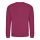Just Hoods Uniszex hagyományos szabású kereknyakú pulóver AWJH030, Cranberry-L