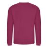 Just Hoods Uniszex hagyományos szabású kereknyakú pulóver AWJH030, Cranberry-XL