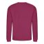 Just Hoods Uniszex hagyományos szabású kereknyakú pulóver AWJH030, Cranberry-XS
