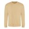 Just Hoods Uniszex hagyományos szabású kereknyakú pulóver AWJH030, Desert Sand-M