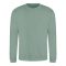 Just Hoods Uniszex hagyományos szabású kereknyakú pulóver AWJH030, Dusty Green-XS
