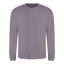 Just Hoods Uniszex hagyományos szabású kereknyakú pulóver AWJH030, Dusty Lilac-XS