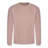 Just Hoods Uniszex hagyományos szabású kereknyakú pulóver AWJH030, Dusty Pink-XS