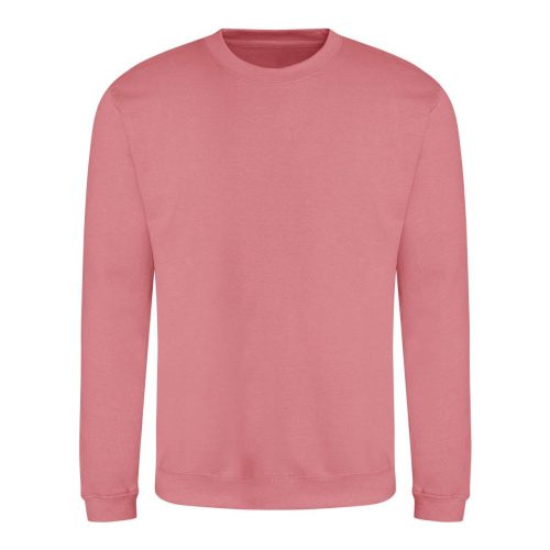 Just Hoods Uniszex hagyományos szabású kereknyakú pulóver AWJH030, Dusty Rose-2XL