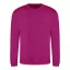 Just Hoods Uniszex hagyományos szabású kereknyakú pulóver AWJH030, Festival Fuchsia-S