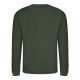 Just Hoods Uniszex hagyományos szabású kereknyakú pulóver AWJH030, Forest Green-2XL