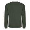 Just Hoods Uniszex hagyományos szabású kereknyakú pulóver AWJH030, Forest Green-M