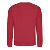 Just Hoods Uniszex hagyományos szabású kereknyakú pulóver AWJH030, Fire Red-4XL